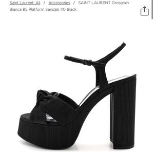 Saint Laurent Black Platform Heels